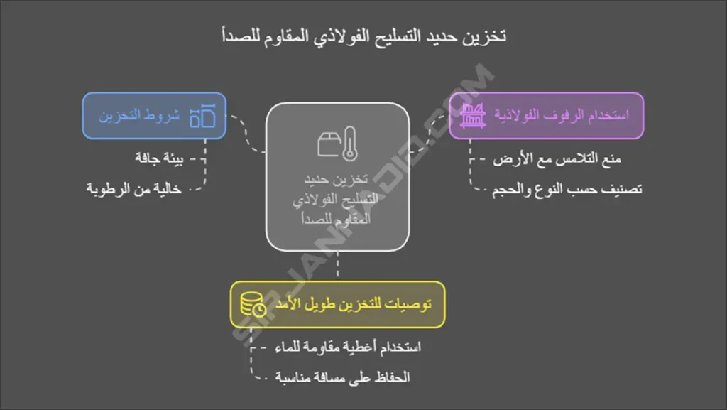 حديد التسليح الفولاذي المقاوم للصدأ